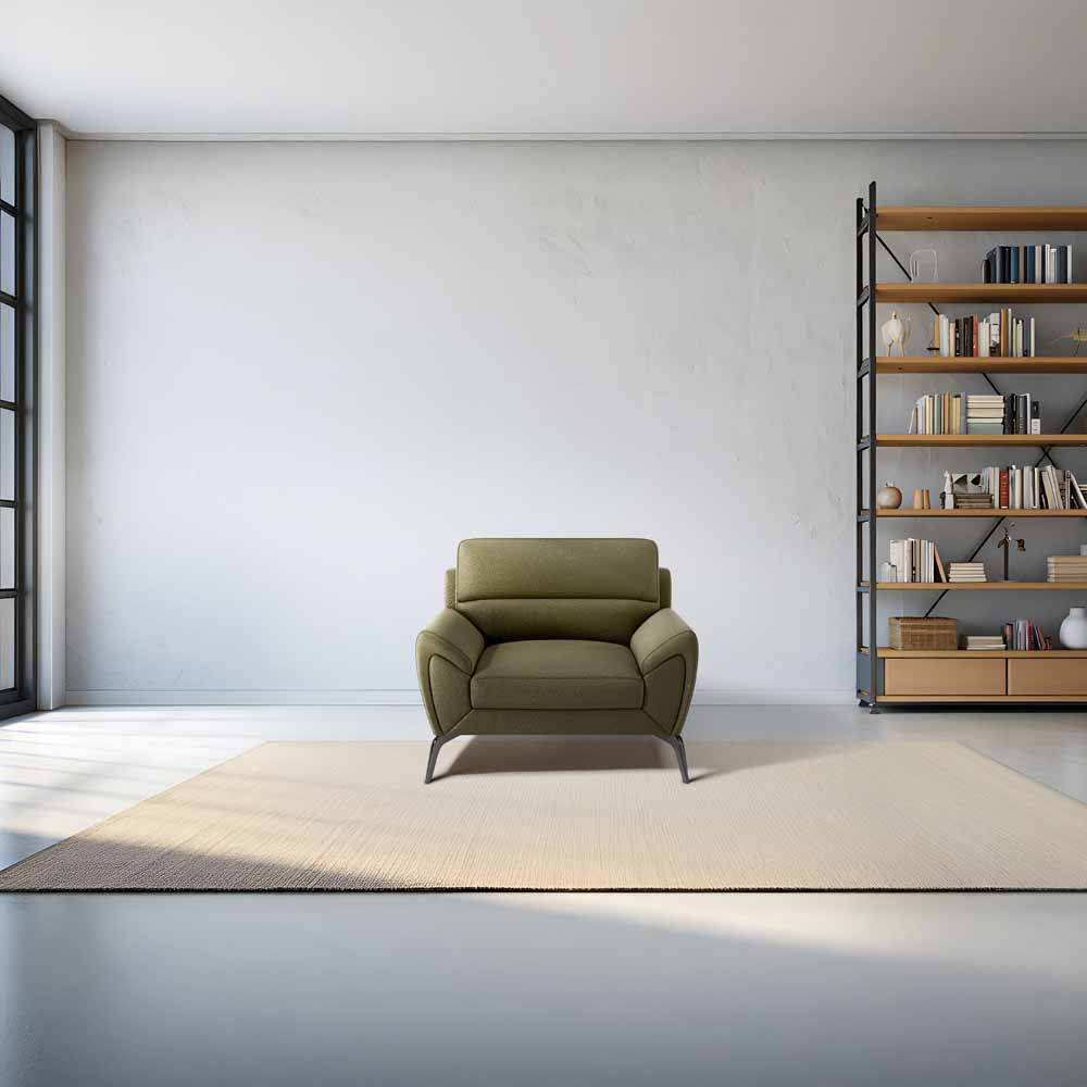Octave 1 Seater Seater-Suede fabric - Avocado