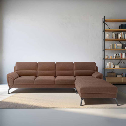 Octave 3 Seater with Lounger Water & Stain Repellent Fabric - Misty Rose