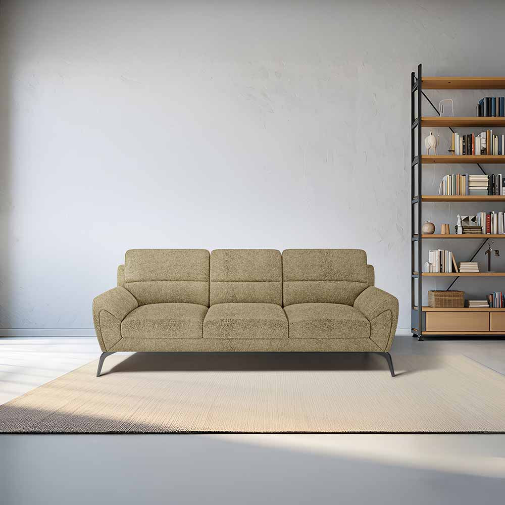 Octave 3 Seater Boucle Fabric - Irish cream