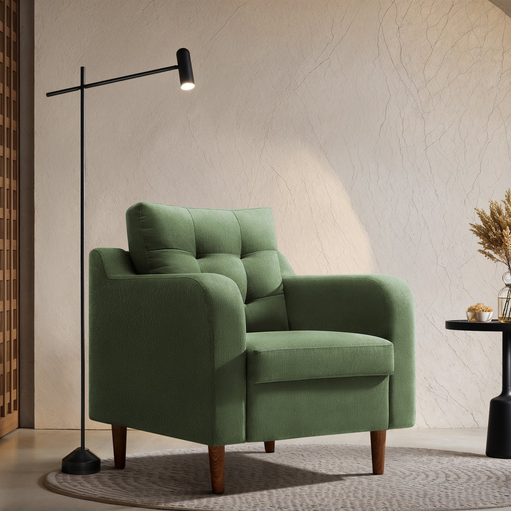 ease|plus|green|fabric|1|seater|sofa