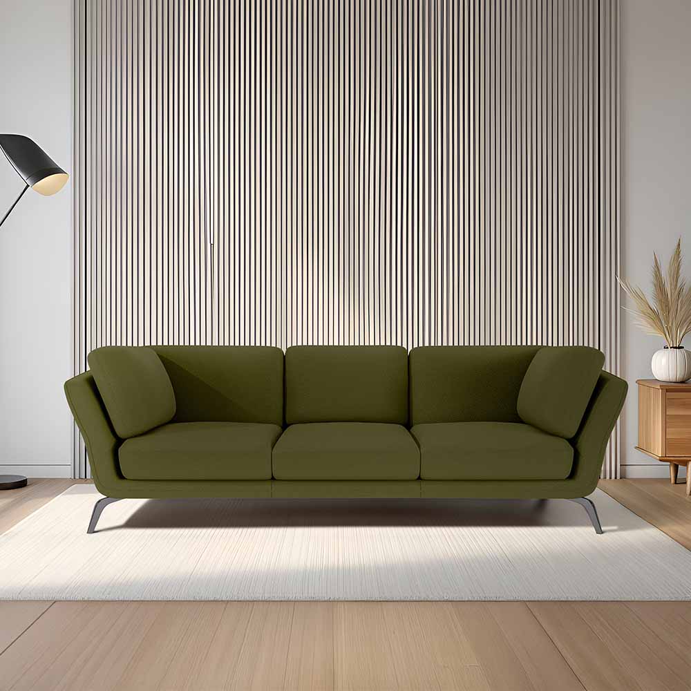Symphony 3 Seater Suede fabric - Avocado