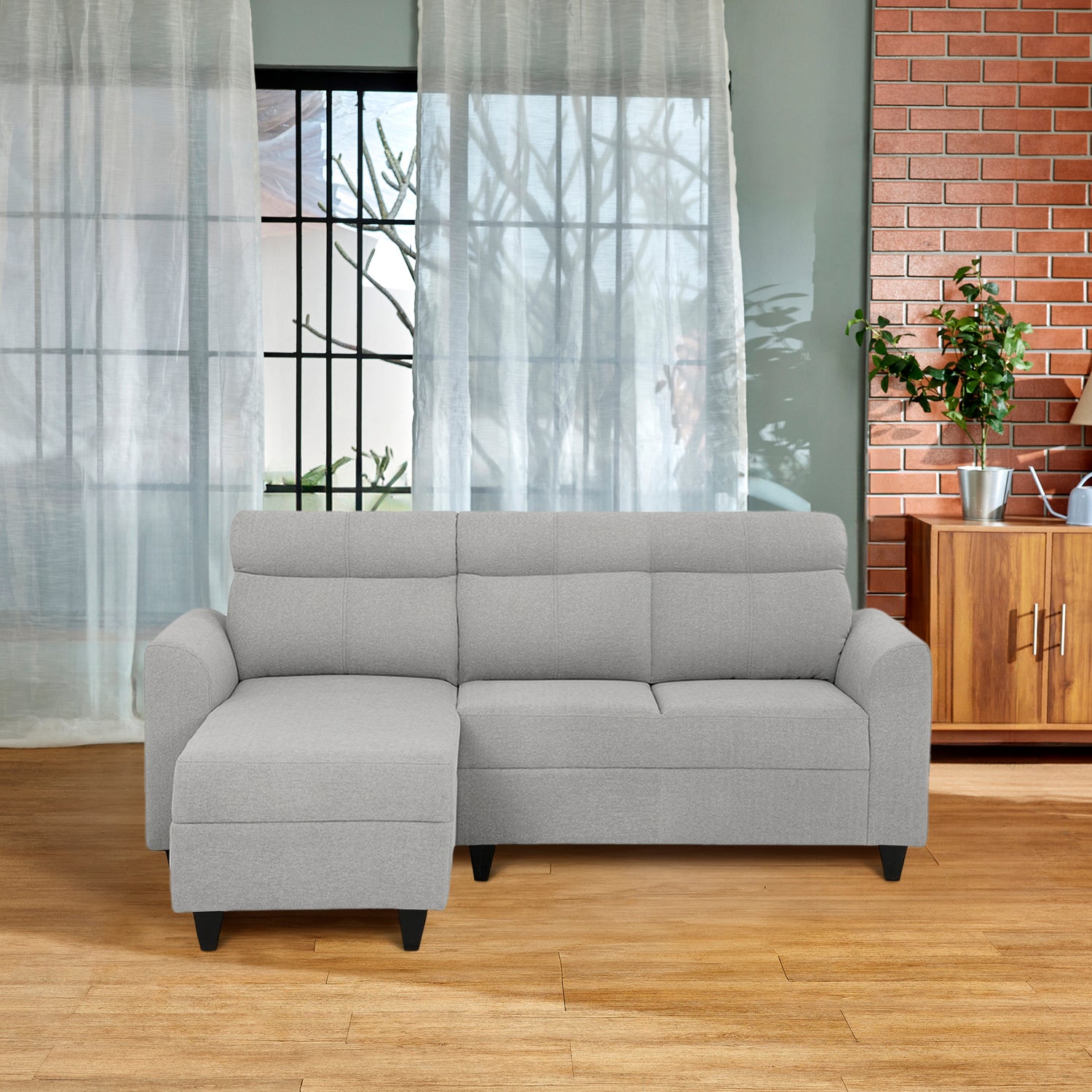 Zivo Plus Sofa Lounger | 2 seater | Cloudy Gray |  Duroflex Furniture