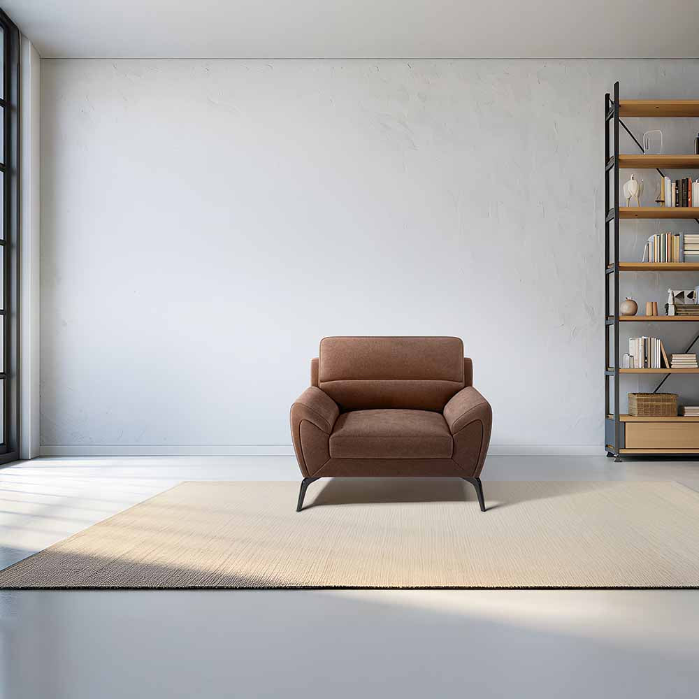 Octave 1 Seater Seater-Water & Stain Repellent Fabric - Misty rose