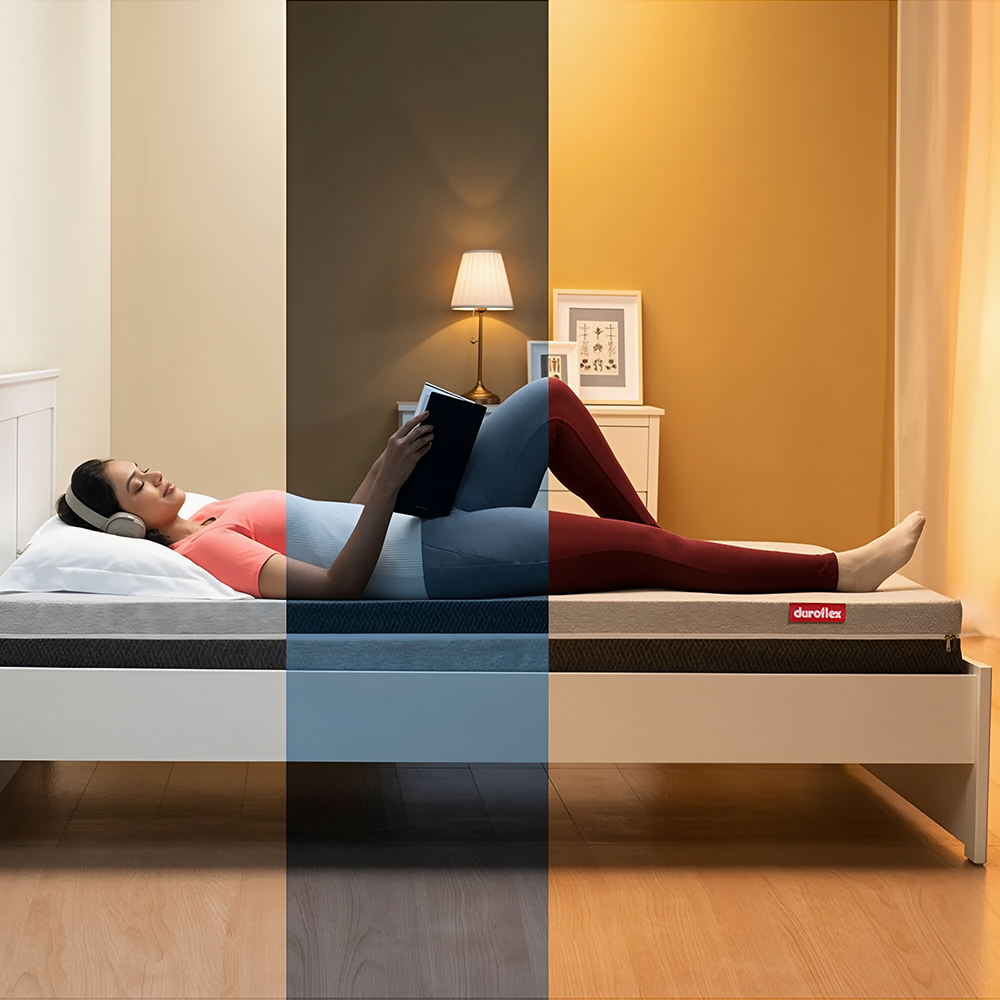 livein-adapt-adjustable-firmness-mattress| Modern design | Duroflex
