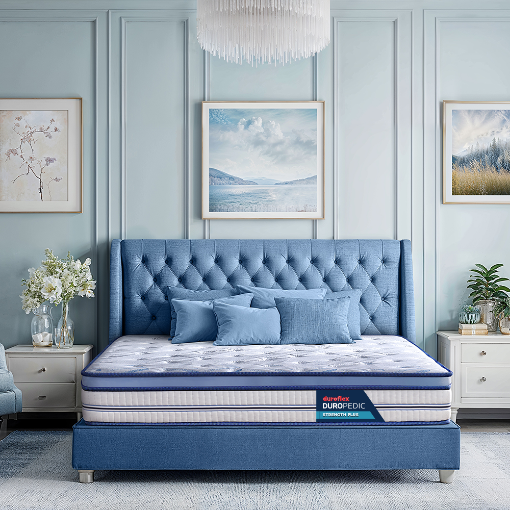 Strength Plus Memory Foam Coir Orthopedic Mattress With Euro Top| Modern design | Duroflex