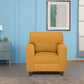 Utopia Fabric Sofa | 1 seater | Yellow |  Duroflex Furniture
