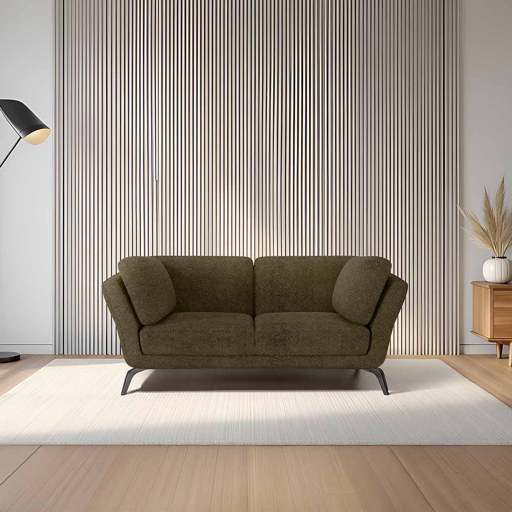 Symphony 2 Seater Boucle Fabric - Sepia