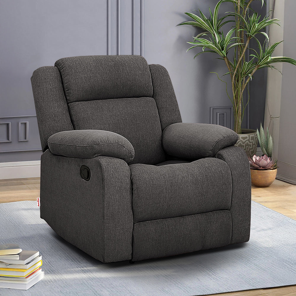 Avalon Grey Fabric Recliner