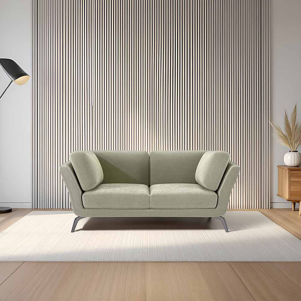 Symphony 2 Seater Water & Stain Repellent Fabric - Pistachio shell