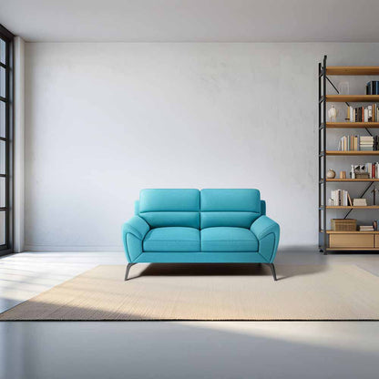 Octave 2 Seater Suede Fabric - Celestial blue