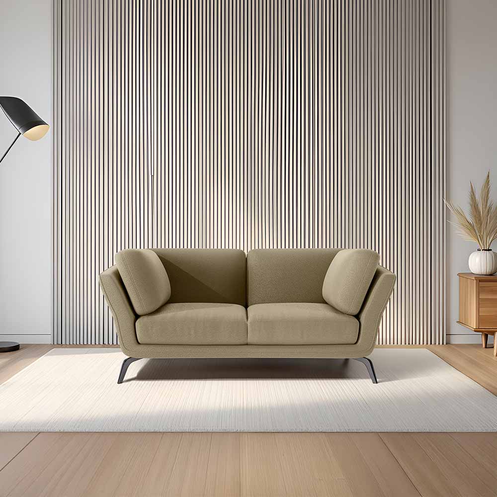 Symphony 2 Seater Suede fabric - Almond milk