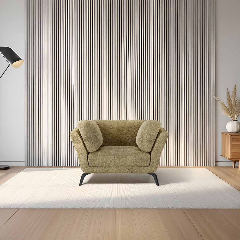 Symphony 1 Seater Boucle Fabric - Irish Cream
