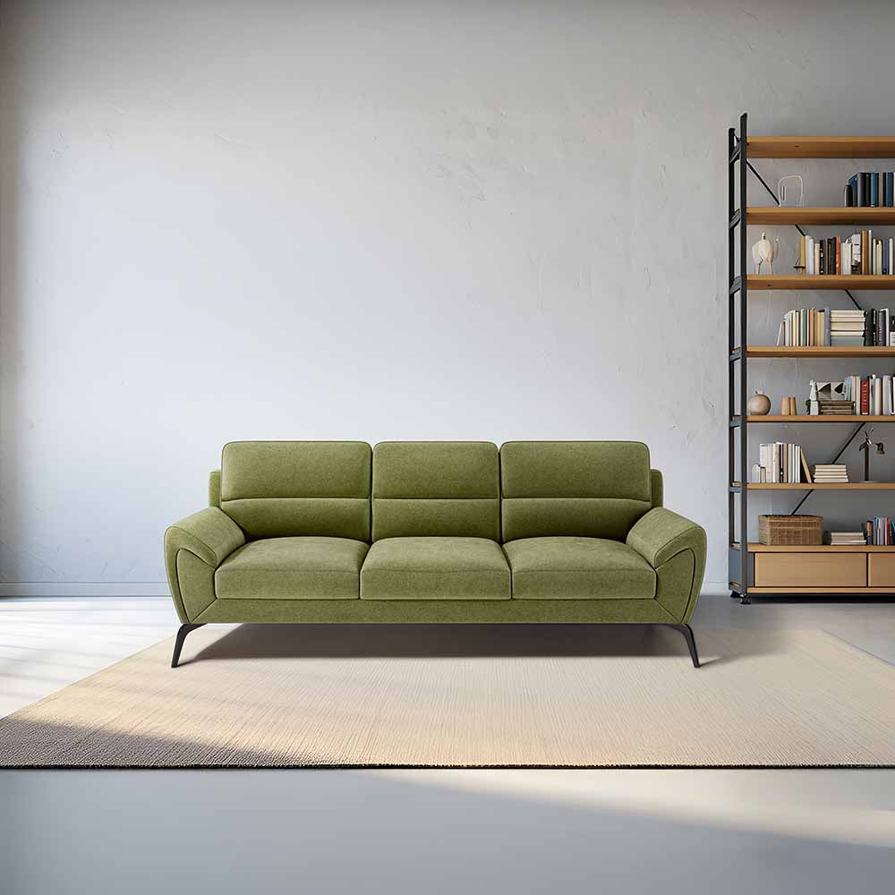 Octave 3 Seater Water & Stain Repellent Fabric - Sage green