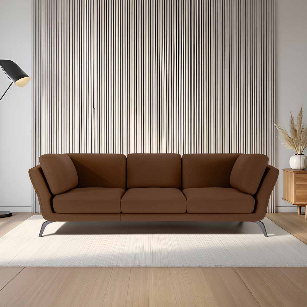 Symphony 3 Seater Suede fabric - Cappuccino