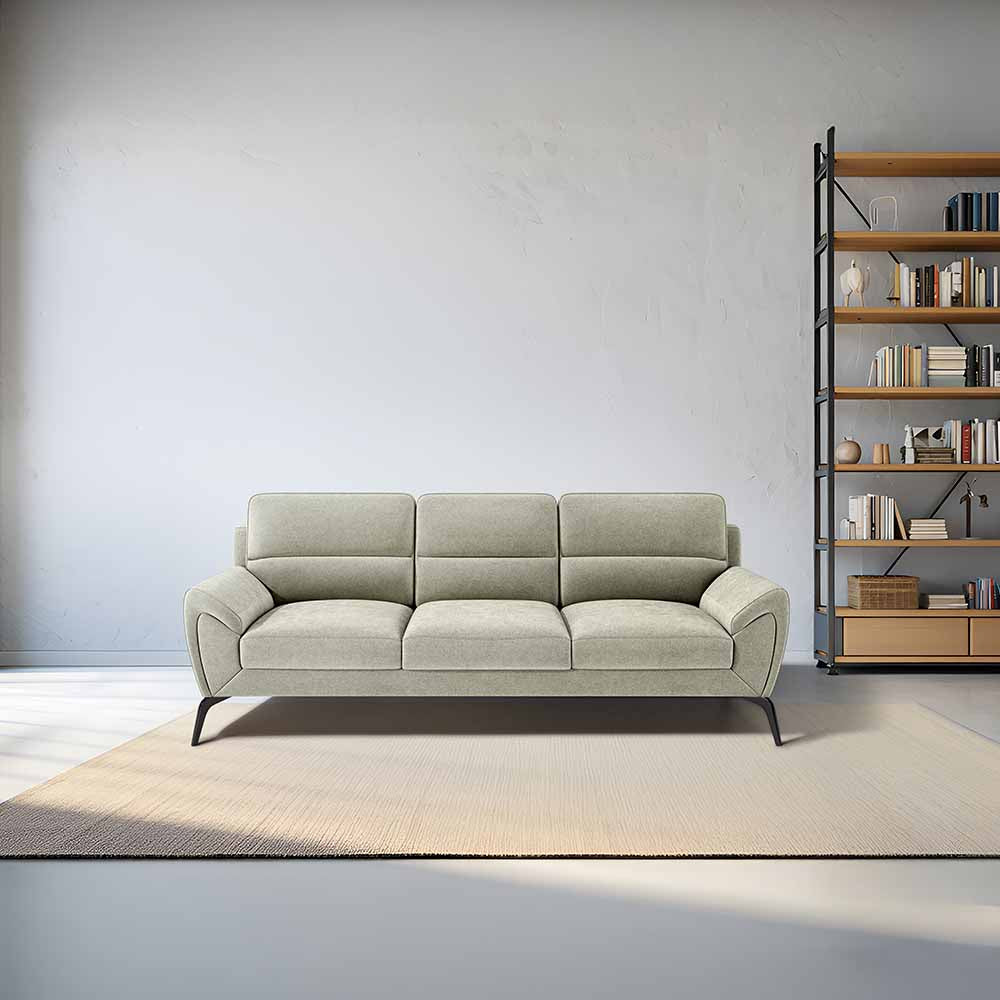 Octave 3 Seater Water & Stain Repellent Fabric - Pistachio shell