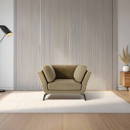 Symphony 1 Seater Suede fabric - Almond Milk