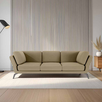 Symphony 3 Seater Suede fabric - Almond milk
