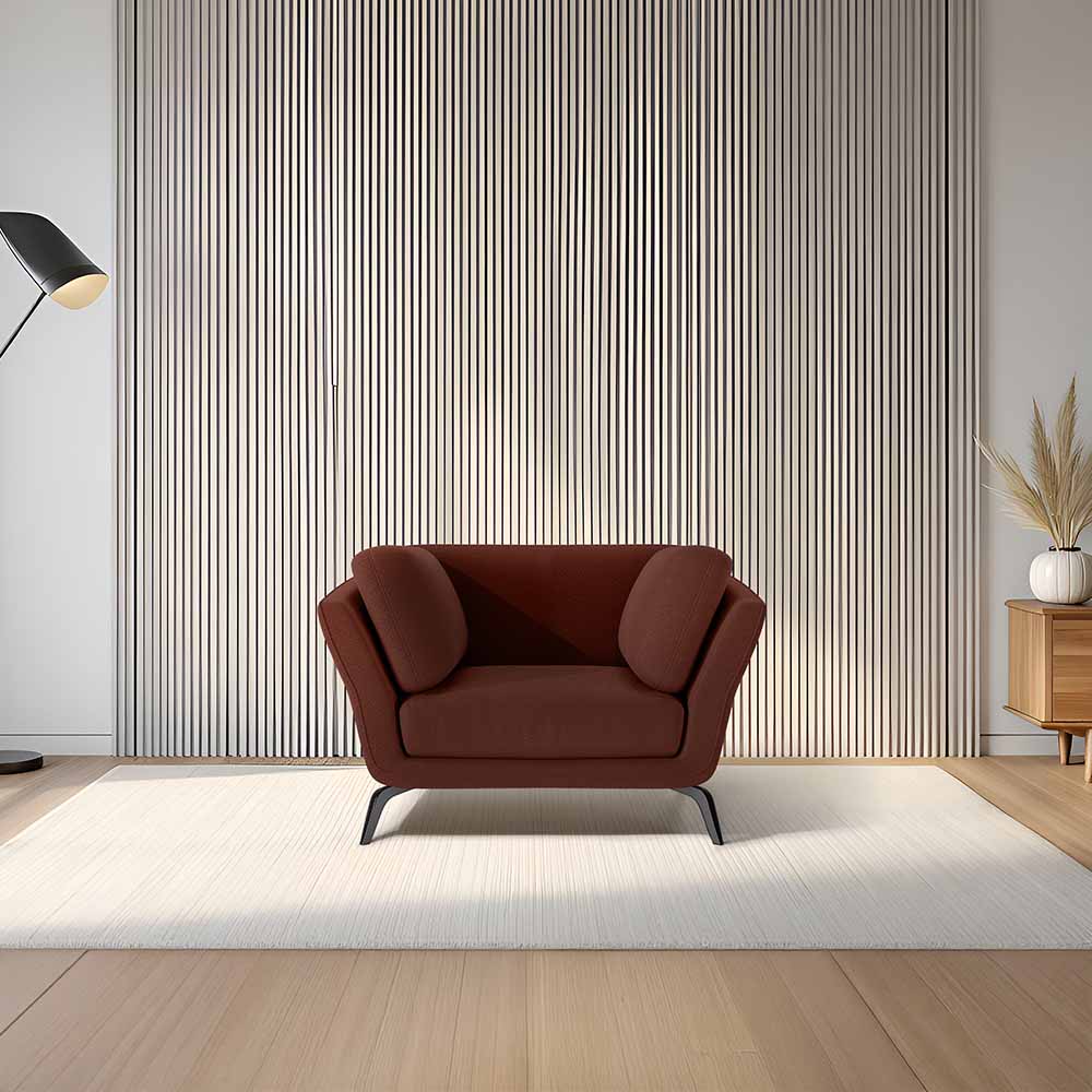Symphony 1 Seater Suede fabric - Cappuccino