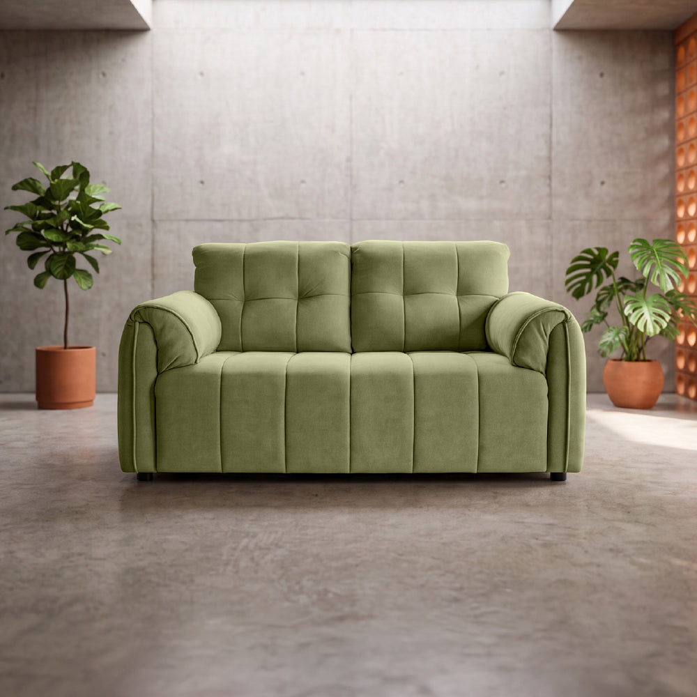 cocoon-olive-green-fabric-2-seater-sofa