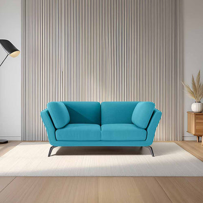 Symphony 2 Seater Suede fabric - Celestial blue