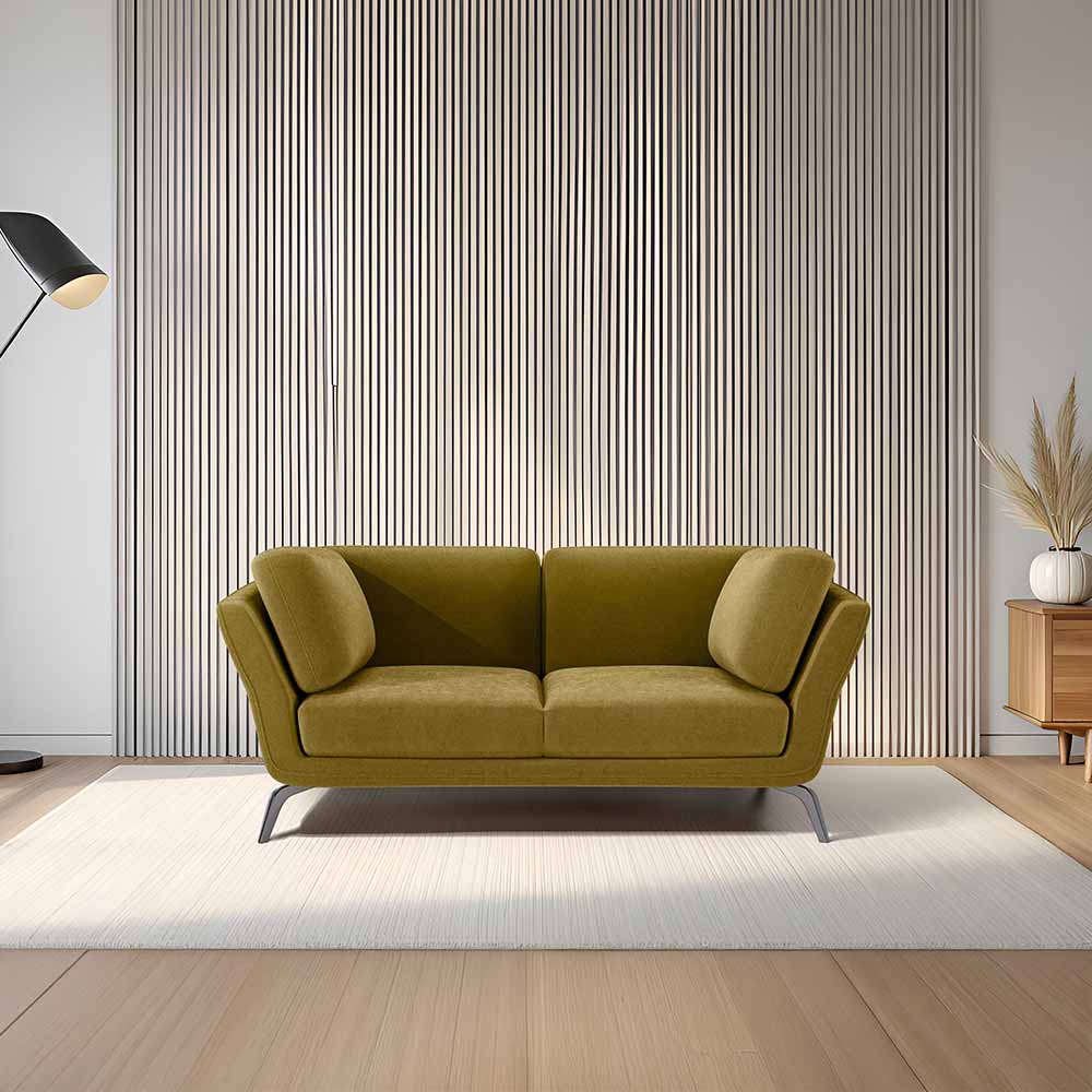 Symphony 2 Seater Water & Stain Repellent Fabric - Honey