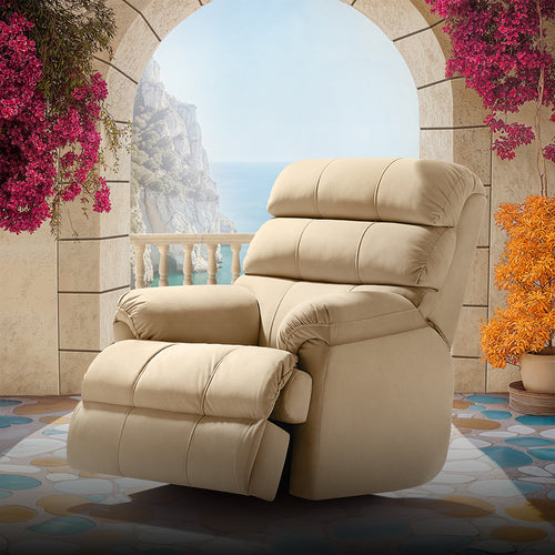 Avalon Posture pro RRR Leatherette Recliner |  1 seater | Beige |  Duroflex Furniture