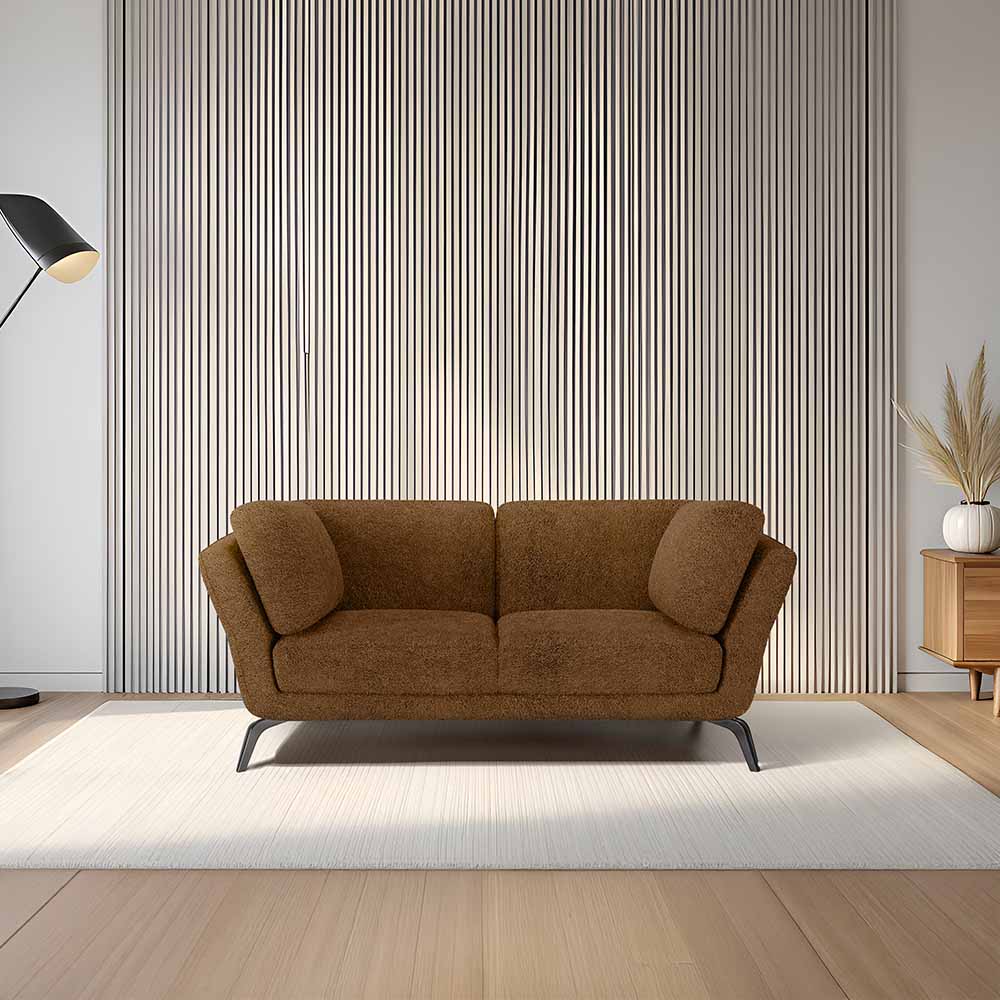 Symphony 2 Seater Boucle Fabric - Caramel