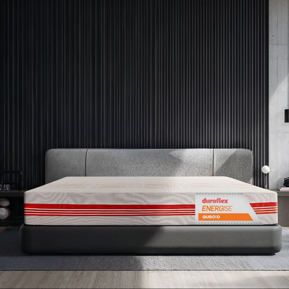 Quboid Qube Cell Technology Cooling Mattress| Modern design | Duroflex