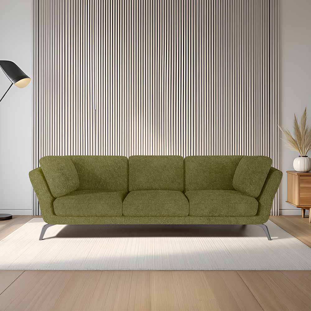 Symphony 3 Seater Boucle Fabric - Dried herb