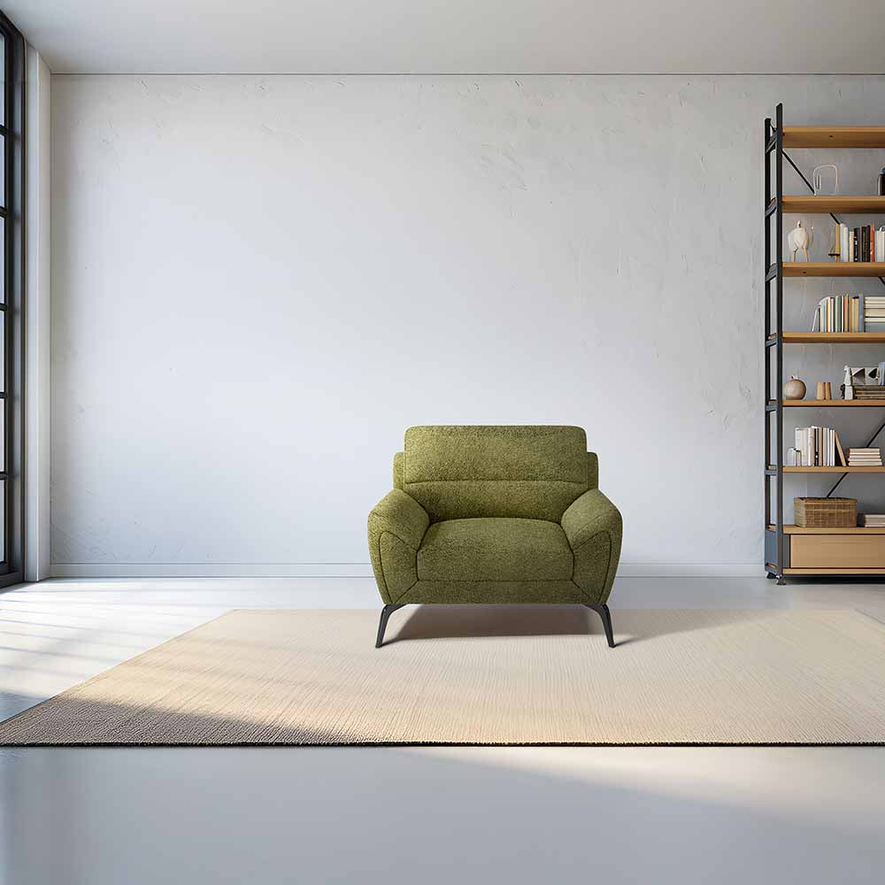 Octave 1 Seater Seater-Boucle Fabric - Dried herb