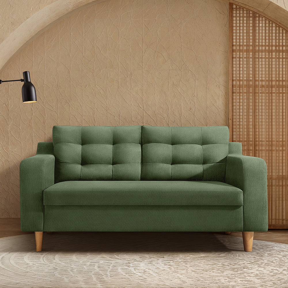 Ease|plus|green|fabric|2|seater|sofa