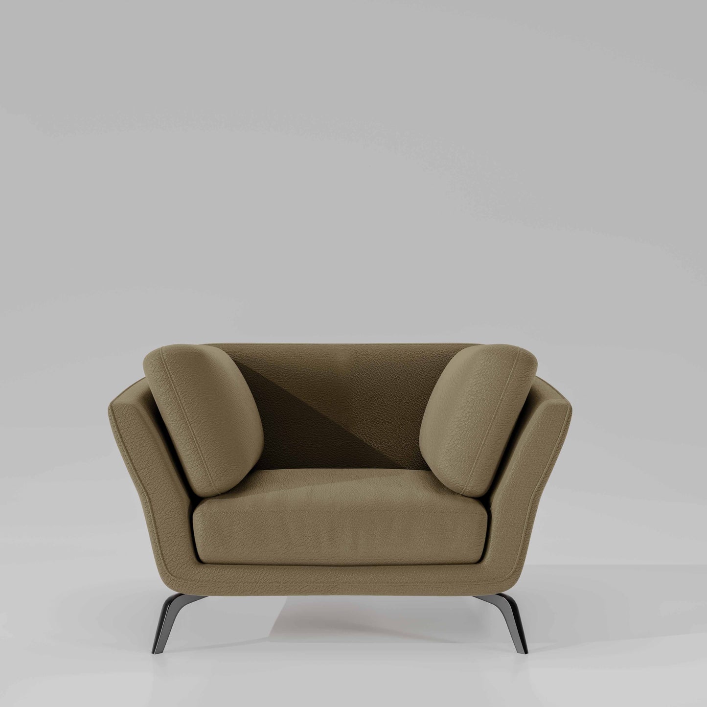 Symphony 1 Seater Suede fabric - Almond Milk