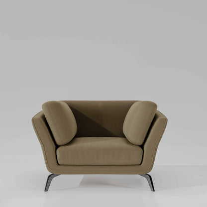 Symphony 1 Seater Suede fabric - Almond Milk
