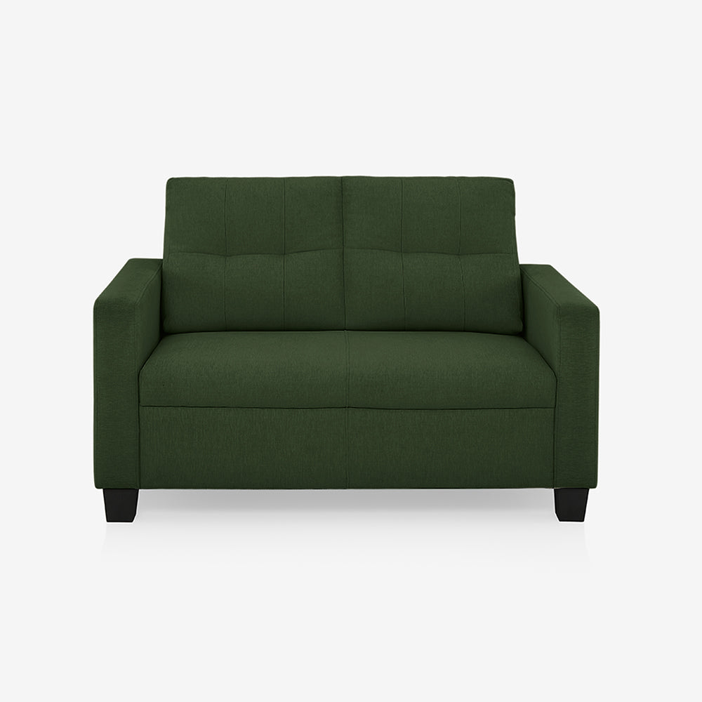 Ease Green Fabric 2 Seater Sofa