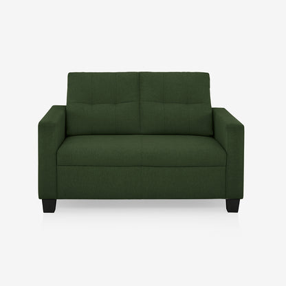Ease Green Fabric 2 Seater Sofa