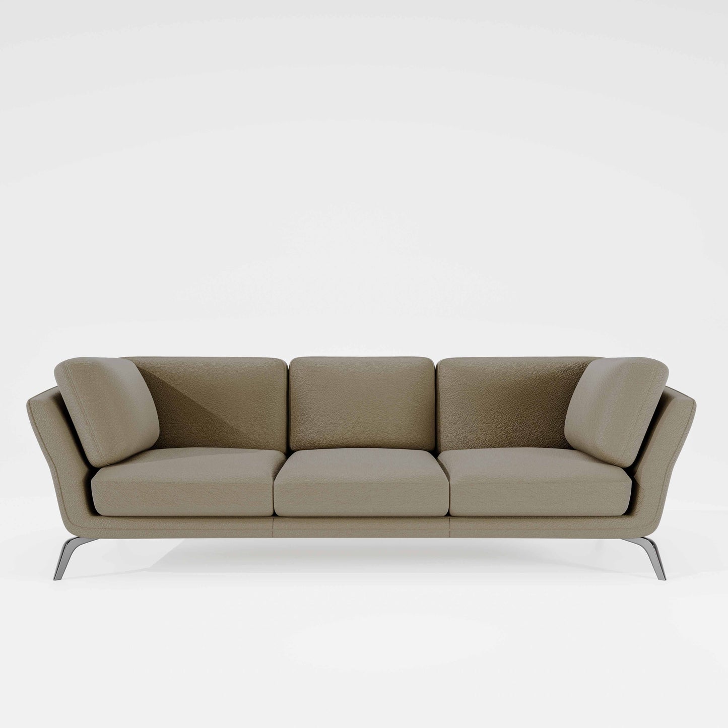 Symphony 3 Seater Suede fabric - Almond milk