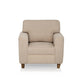 Utopia Beige Fabric 1 seater sofa