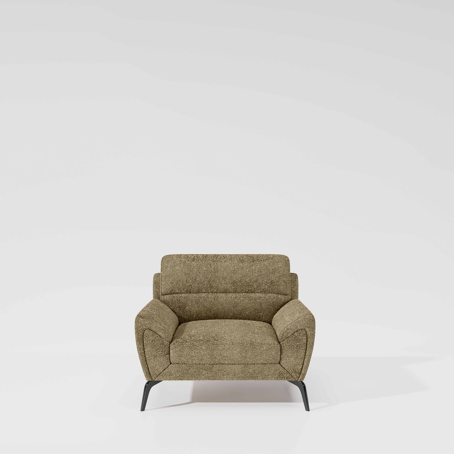 Octave 1 Seater Seater-Boucle Fabric - Irish cream