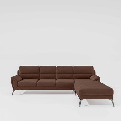 Octave 3 Seater with Lounger Water & Stain Repellent Fabric - Misty Rose