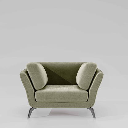 Symphony 1 Seater Water & Stain Repellent Fabric - Pistachio Shell