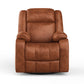 Avalon Desert Orange Suede Recliner