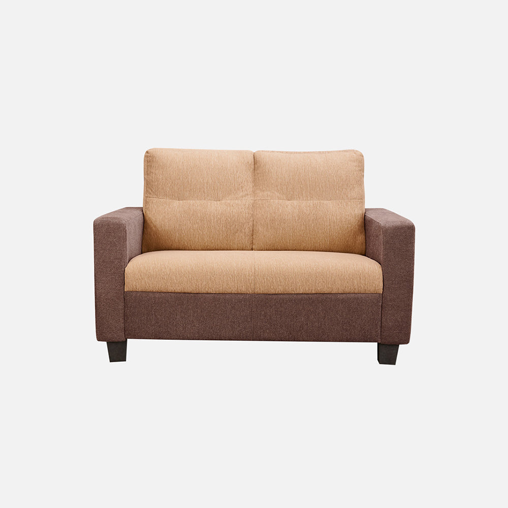Ease Sand Brown Fabric 2 Seater Sofa