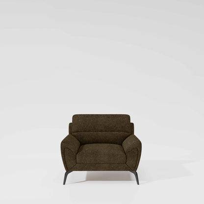 Octave 1 Seater Seater-Boucle Fabric - Sepia