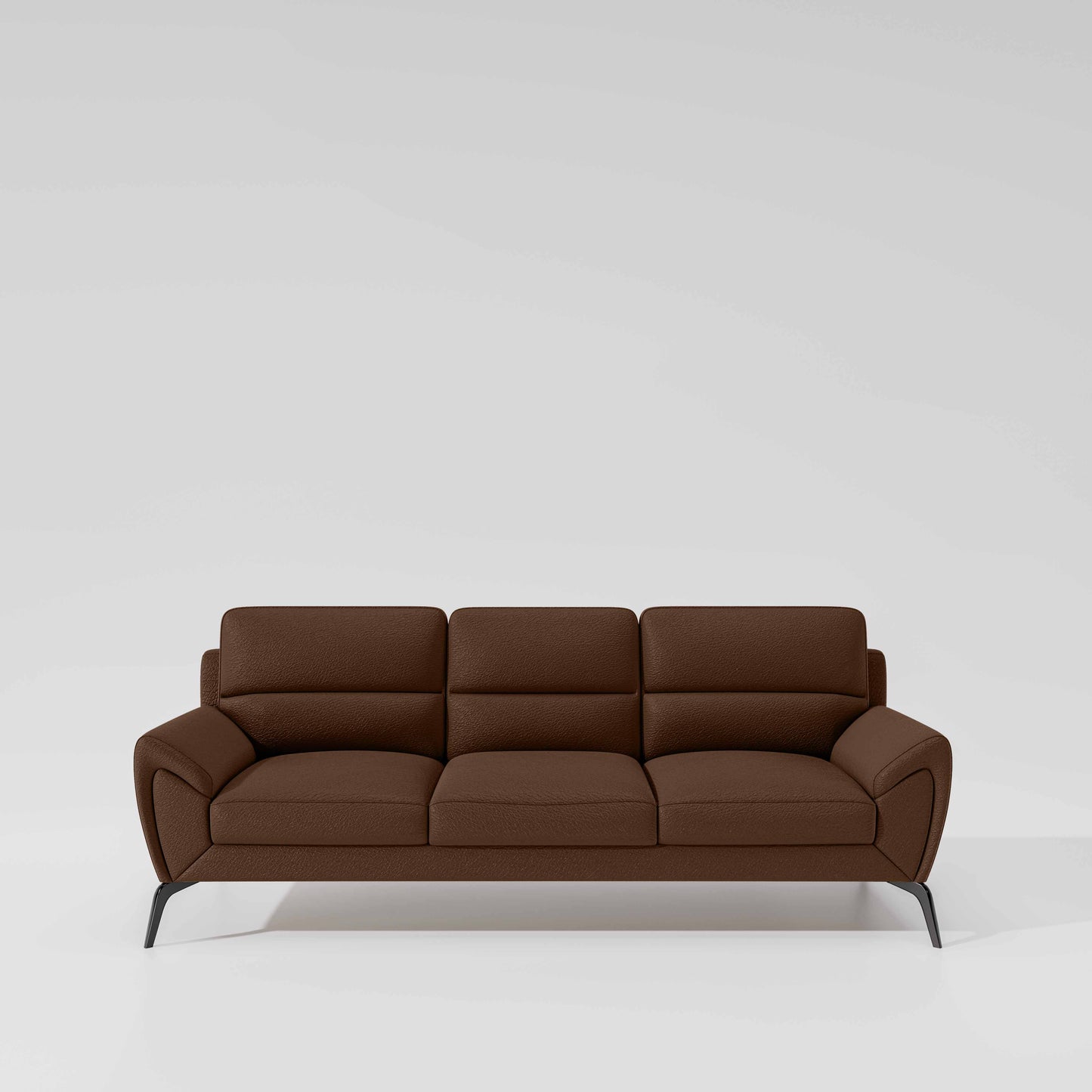 Octave 3 Seater Suede Fabric - Cappuccino
