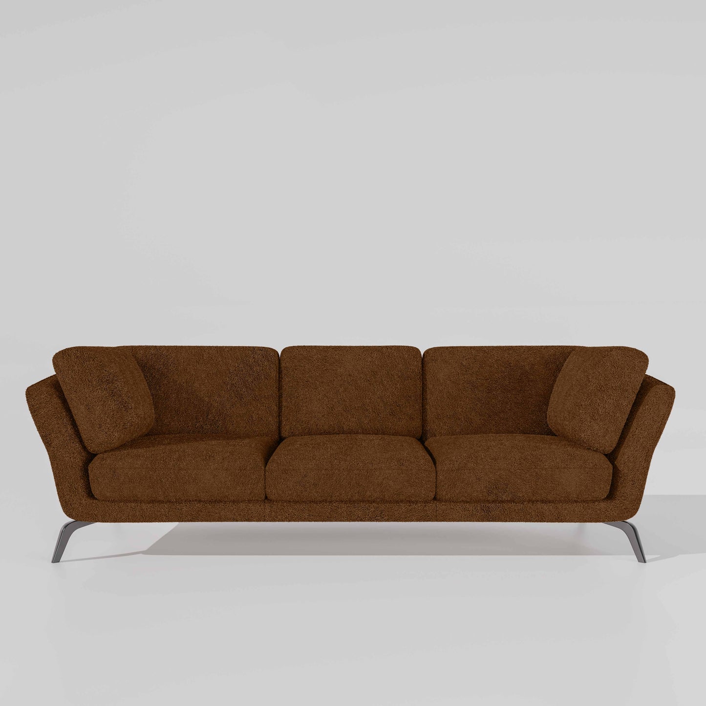 Symphony 3 Seater Boucle Fabric - Caramel
