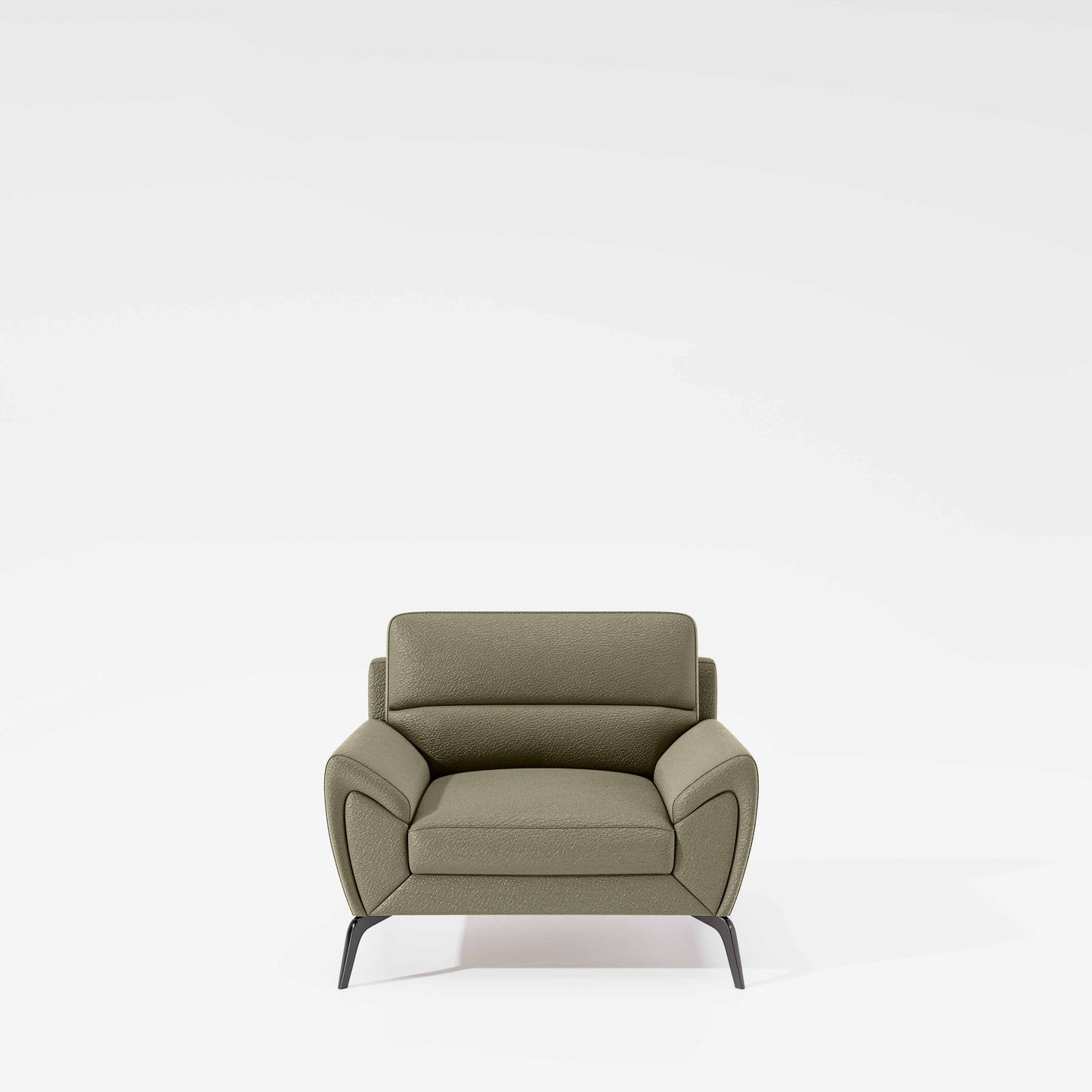 Octave 1 Seater Seater-Suede fabric - Almond milk
