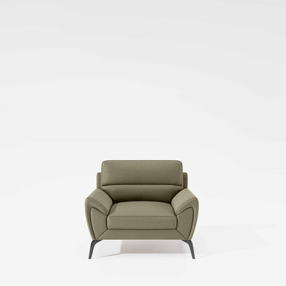 Octave 1 Seater Seater-Suede fabric - Almond milk