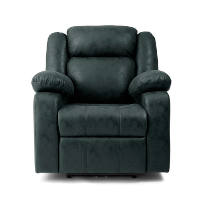 Avalon  Suede Recliner |  1 seater |Midnight Blue |  Duroflex Furniture