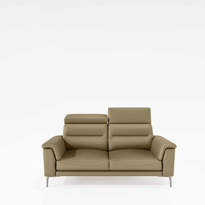 Cresendo 2 Seater Leatherette fabric - Pebble