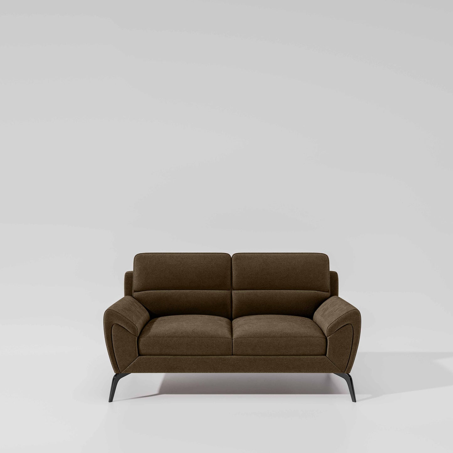 Octave 2 Seater Water & Stain Repellent Fabric - Dark earth